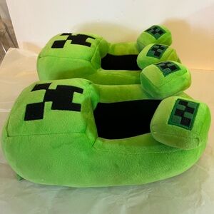 Minecraft | Shoes | Minecraft 45 Kids Novelty Plush House Slippers Lime ...